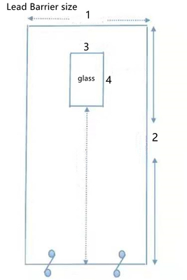 1mmpb Lead Shield Screen Radiation Protection X Ray With Lead Glass In Radiology