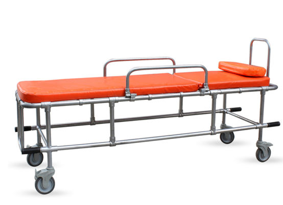 No Wheels Non Magnetic Transport Stretcher Orange Color Durable Lightweight Medical Emergency Patient Transfer Equipment