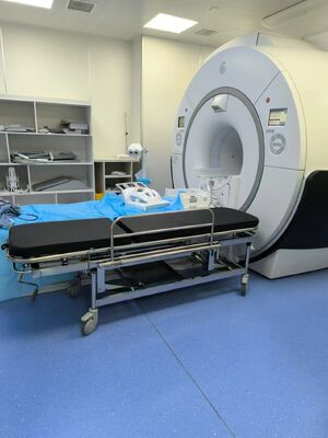 Height Adjustable 22 To 32 Inches Non Magnetic Transport Stretcher Compatible With MRI Ensuring Safe And Patient Transfer In MRI Settings