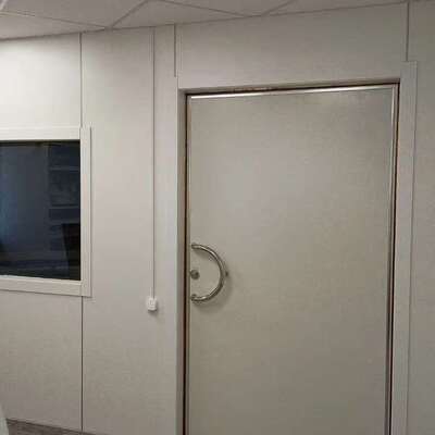 Swing Door RF Shielded Door with 100 dB Shielding Effectiveness in Steel or Aluminum for Electromagnetic Shielding