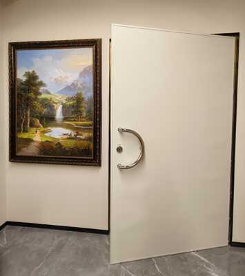 Powder Coated RF Shielded Doors with Steel or Brass Materials and 50mm to 100mm Thickness for EMC Shielding