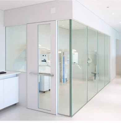 Shielding 8mm Radiation Protection Lead Glass For Xray Door