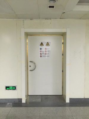 Дверь кабинета МРТ с радиочастотным экранированием, экранированием из медной фольги с ослаблением радиочастотного излучения 100 дБ и электромагнитными или механическими замками