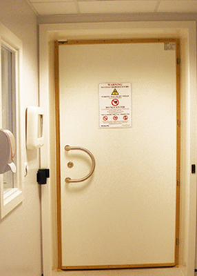4ft X 8ft RF Shielded Doors Brass Mesh Cabinet Installation Pneumatic Copper Metal